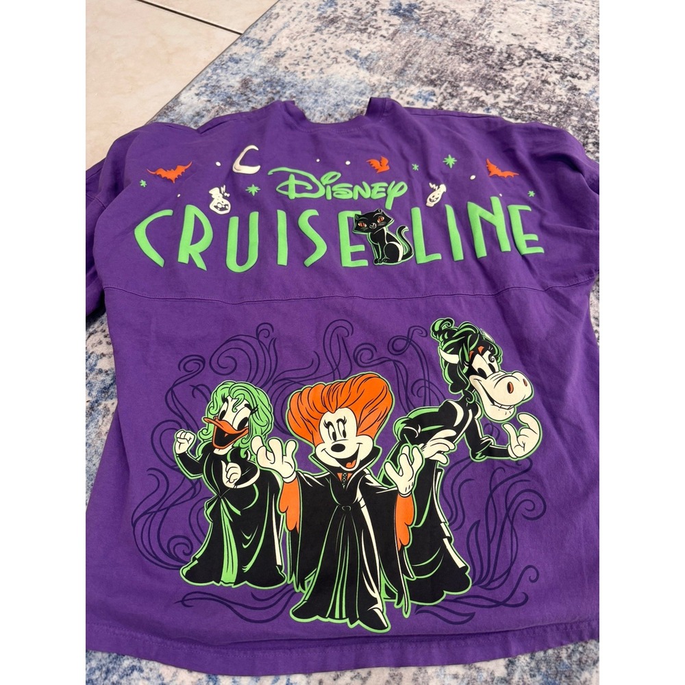 Disney Cruise Line DCL Halloween Sanderson Sisters Spirit Jersey Adult Xl Purple